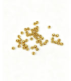 3mm 100-piece alloy golden facet small golden bead string bead spacer bead polygonal diamond facet loose bead accessory h6013