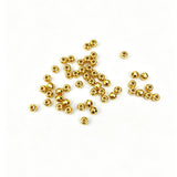3mm 100-piece alloy golden facet small golden bead string bead spacer bead polygonal diamond facet loose bead accessory h6013