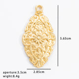 2pc Vintage alloy jewelry pendant with irregular pattern tag, DIY necklace pendant accessory