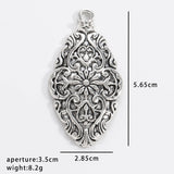 2pc Vintage alloy jewelry pendant with irregular pattern tag, DIY necklace pendant accessory