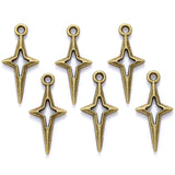 100pc 23*11mm High Quality Alloy Jewelry Accessory Geometric Cross Pendant h1279