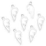 100pc 17 * 7mm alloy accessory with hollowed out wings and wing pendant D453