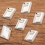 19 cross-border creative DIY alloy jewellery gadgets school supplies charm schoolbag ruler stationery pendant