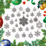 DIY jewelry accessories, vintage alloy jewelry, antique silver jewelry, Santa Claus, snowflakes, Christmas tree pendant ornaments.