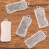 19 cross-border creative DIY alloy jewellery gadgets school supplies charm schoolbag ruler stationery pendant