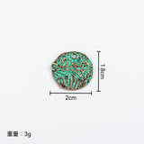 10pc Antique green and blue cross-shaped heart-shaped seahorse pendant DIY jewelry accessory vintage earring accessory