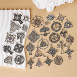 Vintage style Celtic knot pendant, six-pointed star cross pendant, DIY necklace, personalised minimalist jewellery accessories