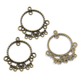 10pc Ethnic bronze style, literary and retro style, handmade DIY jewelry connecting accessories