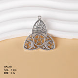 Vintage style Celtic knot pendant, six-pointed star cross pendant, DIY necklace, personalised minimalist jewellery accessories