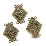 10pc Ethnic bronze style, literary and retro style, handmade DIY jewelry connecting accessories