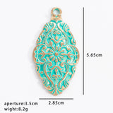 2pc Vintage alloy jewelry pendant with irregular pattern tag, DIY necklace pendant accessory
