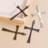 1pc zinc alloy cross pendant necklace, item number A18103.