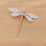 10Pcs DIY Accessories Vintage Step Hairpin Antique Material Alloy Dragonfly (09807)