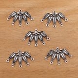 20pc DIY Accessories Porous Alloy Leaf Leaf Drip Oil Pendant (14405)