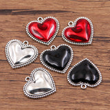 3 colours 20X21mm European and American cross-border personality retro gothic peach heart pendant pendant