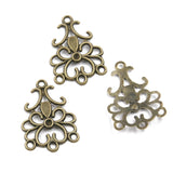 10pc Ethnic bronze style, literary and retro style, handmade DIY jewelry connecting accessories