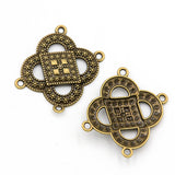 10pc Ethnic bronze style, literary and retro style, handmade DIY jewelry connecting accessories
