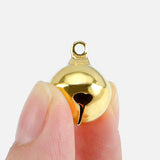 10Pcs /lot8/10/12/14/18/20mm Metal Jingle Bells Loose Beads Festival Party Christmas Decoration