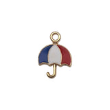 1 American Independence Day USA flag pendant DIY earrings, star cross flag alloy resin pendant