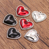 3 colours 20X21mm European and American cross-border personality retro gothic peach heart pendant pendant