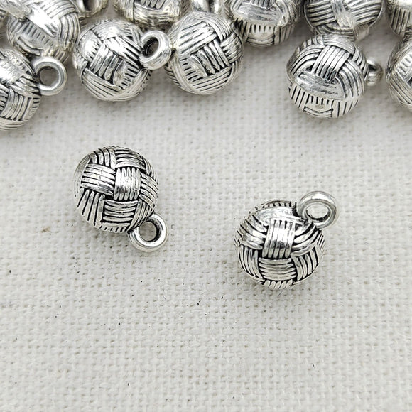 10 pcs 1.8cm*0.8cm metal small balls