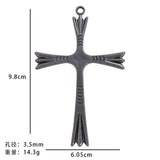 1pc zinc alloy cross pendant necklace, item number A18103.