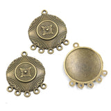 10pc Ethnic bronze style, literary and retro style, handmade DIY jewelry connecting accessories