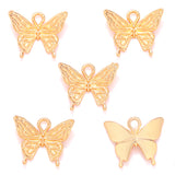 50 piezas de 18 x 15 mm, accesorio de joyería de aleación para bricolaje, colgante de mariposa D2137 
