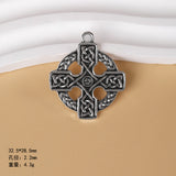 Vintage style Celtic knot pendant, six-pointed star cross pendant, DIY necklace, personalised minimalist jewellery accessories