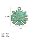10pc Alloy DIY jewelry accessories, ancient green and smudged green earrings, pendants, creative bracelets, necklaces, small pendants