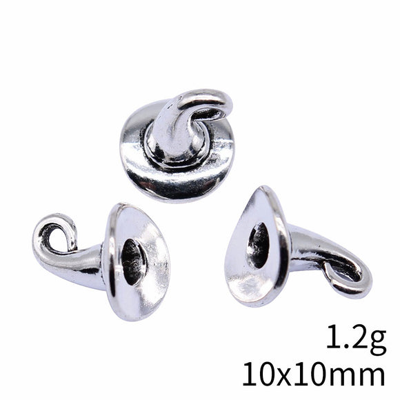 20pc Ancient silver wizard hat pendant DIY  accessories 10x10mm