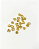 5.6mm 100-piece alloy golden hollowed-out plum blossom petal spacer DIY jewelry accessory h6006
