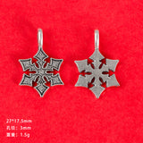 DIY jewelry accessories, vintage alloy jewelry, antique silver jewelry, Santa Claus, snowflakes, Christmas tree pendant ornaments.