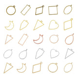 10 styles of 7-color alloy geometric border pendants DIY resin oil drip jewelry accessories U051