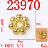 50PC DIY Bracelet Bracelet with Separable Beads, Flower Pieces, Flower Tray, Alloy Accessories