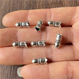 20pc Antique silver, antique gold, antique bronze, tulip-shaped flower hat, beaded flower hat