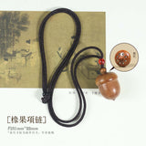 1pc Ebony acorn can be twisted to open safflower pear hazelnut DIY accessories pinecone pendant keychain car hanging decoration wishing bottle