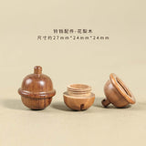1pc Ebony acorn can be twisted to open safflower pear hazelnut DIY accessories pinecone pendant keychain car hanging decoration wishing bottle