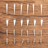 4 DIY Zinc Alloy Accessories Glossy tapered pendant charm