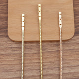 2Pc Alloy, Bamboo Sticks, Hairpins (14181)