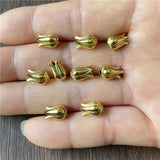 20pc Antique silver, antique gold, antique bronze, tulip-shaped flower hat, beaded flower hat