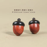 1pc Ebony acorn can be twisted to open safflower pear hazelnut DIY accessories pinecone pendant keychain car hanging decoration wishing bottle