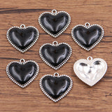 3 colours 20X21mm European and American cross-border personality retro gothic peach heart pendant pendant