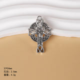 Vintage style Celtic knot pendant, six-pointed star cross pendant, DIY necklace, personalised minimalist jewellery accessories