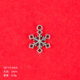 DIY jewelry accessories, vintage alloy jewelry, antique silver jewelry, Santa Claus, snowflakes, Christmas tree pendant ornaments.