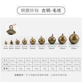 10Pcs /lot8/10/12/14/18/20mm Metal Jingle Bells Loose Beads Festival Party Christmas Decoration