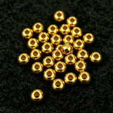 3mm 100-piece alloy golden facet small golden bead string bead spacer bead polygonal diamond facet loose bead accessory h6013