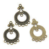 10pc Ethnic bronze style, literary and retro style, handmade DIY jewelry connecting accessories