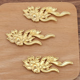 4Pc DYI Alloy Flower Oil Dripping Cloud Peony Hairpin Accessories Material (12474)