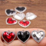 3 colours 20X21mm European and American cross-border personality retro gothic peach heart pendant pendant